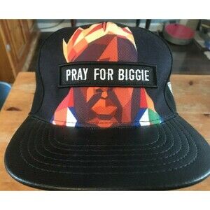 Notorious B.I.G. Rap Hat Y2K Sons Pray For Biggie Hip Hop Leather Look Grail